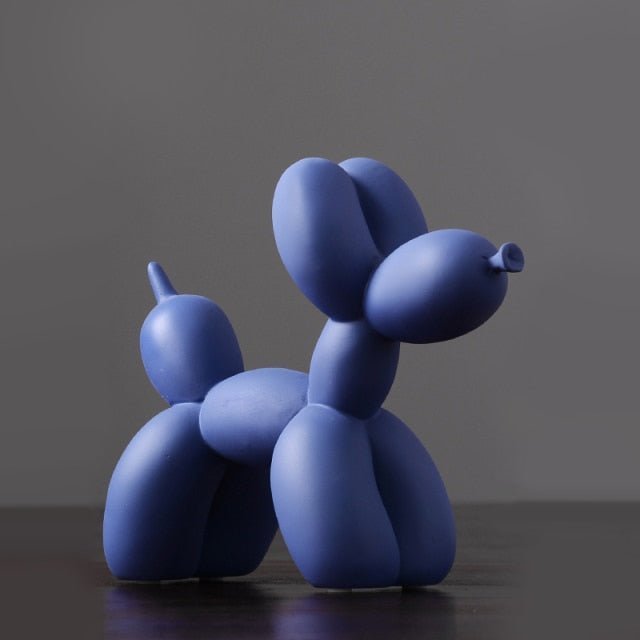 Velzora - Sculpture décorative en résine finition lisse forme ballon chien | Velzora