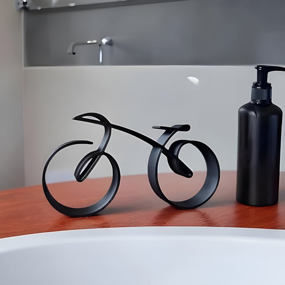 Velzora - Sculpture cycliste en métal style minimaliste | Velzora