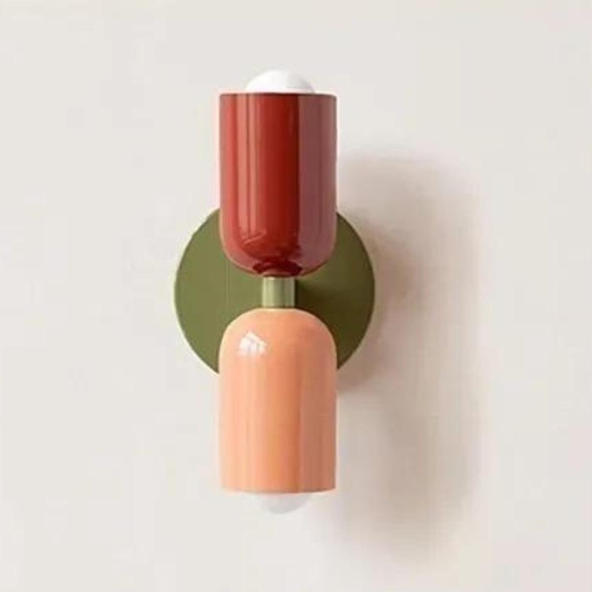 Velzora - Applique murale double en verre coloré | Velzora