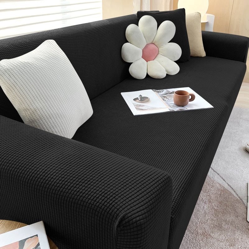 Velzora - Housse de canapé extensible en tissu texturé | Velzora