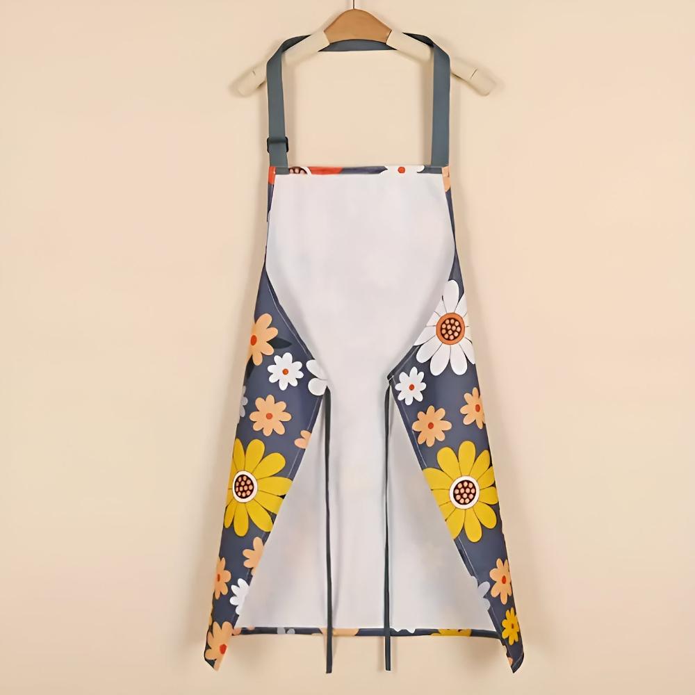 Velzora - Tablier de cuisine en coton enduit à imprimé floral vintage | Velzora