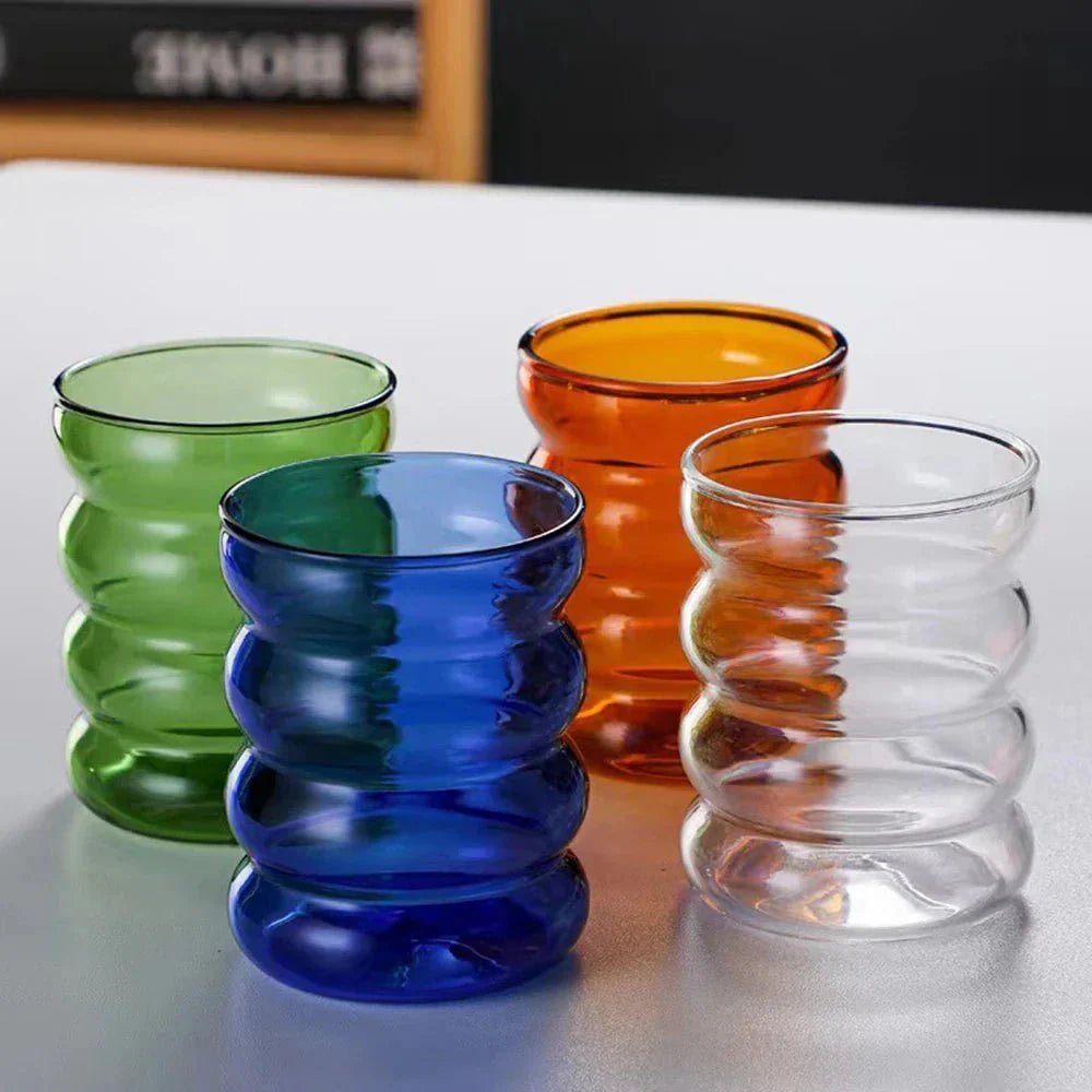 Velzora - Tasse en verre ondulé à double paroi | Velzora