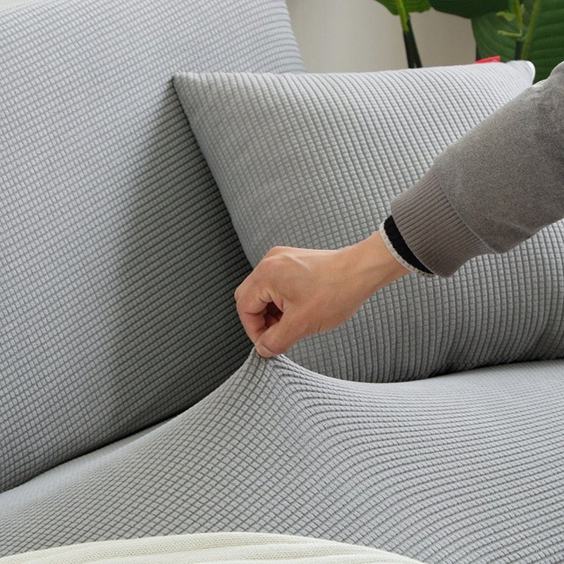 Velzora - Housse de canapé extensible en tissu texturé | Velzora