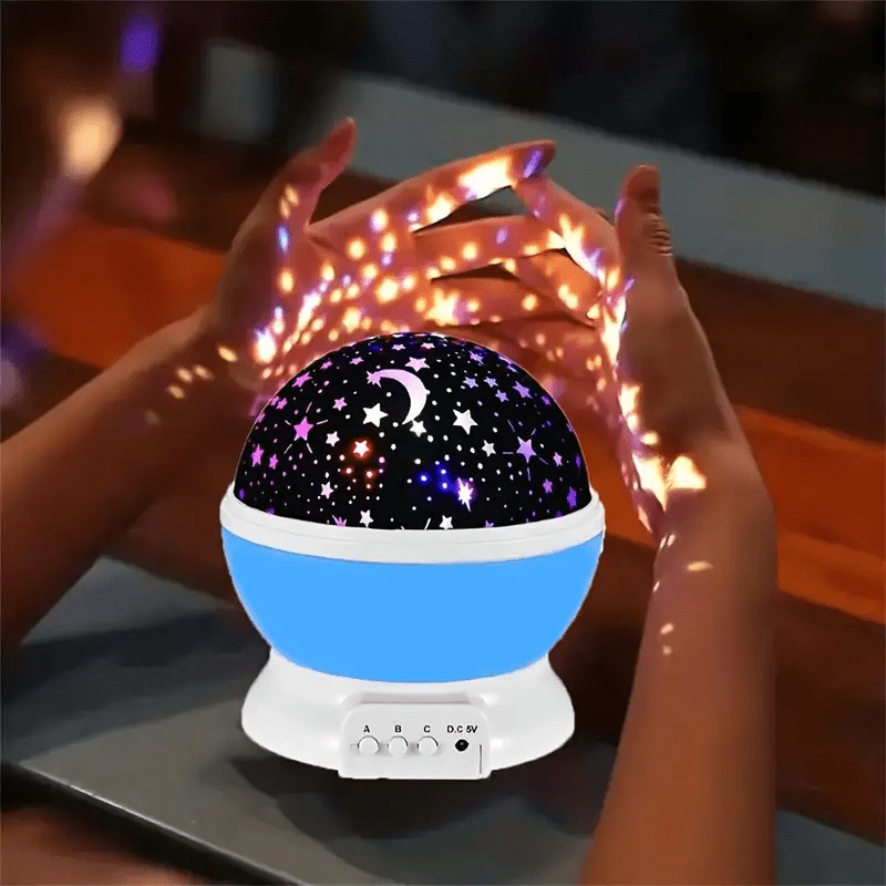 Velzora - Lampe projecteur d’ambiance en rotation avec ciel étoilé multicolore | Velzora