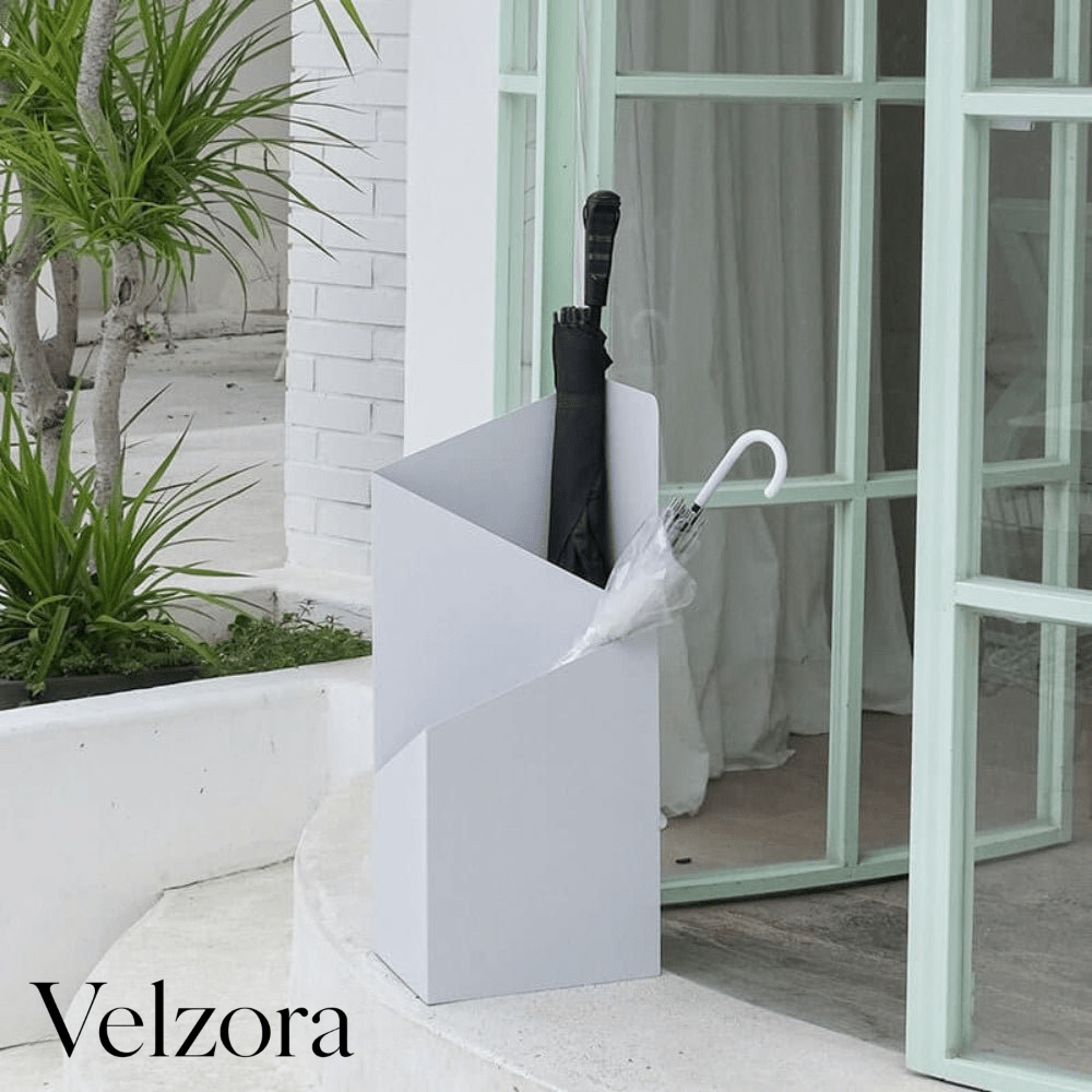 Velzora - Porte-parapluie en métal géométrique nordique | Velzora