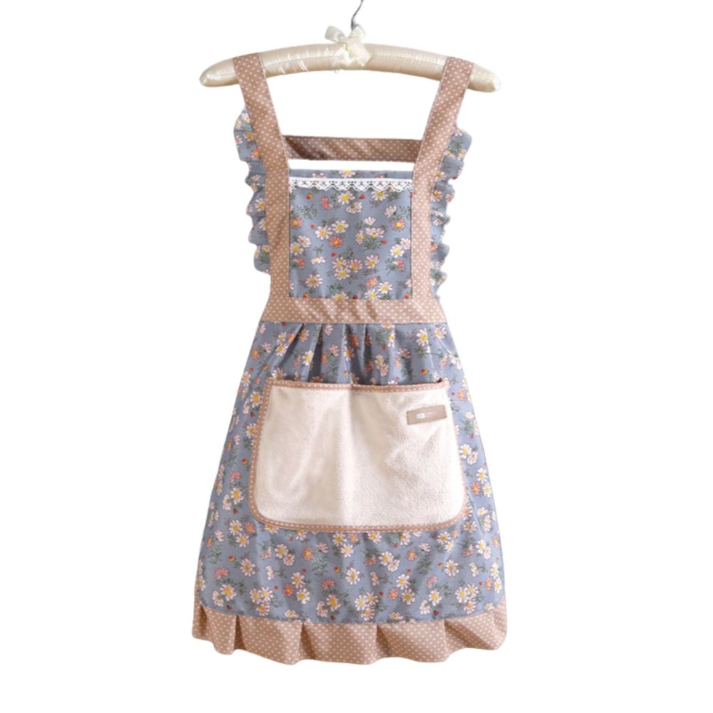 Velzora - Tablier de cuisine en coton fleuri, imperméable | Velzora