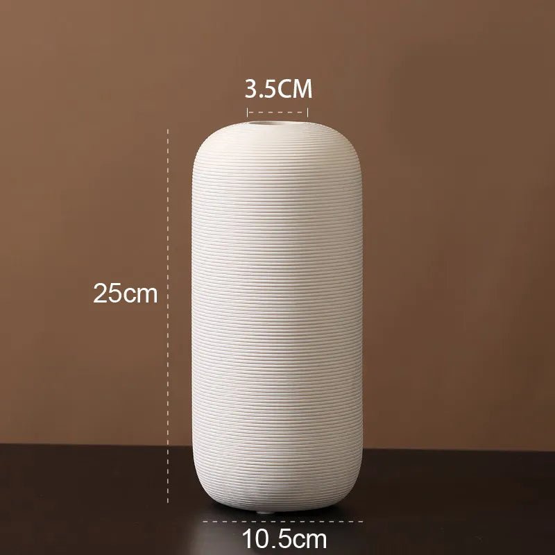 Velzora - Vase en céramique mate minimaliste – style scandinave | Velzora