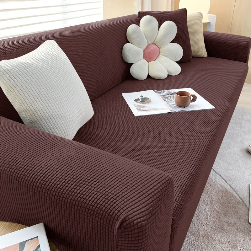 Velzora - Housse de canapé extensible en tissu texturé | Velzora