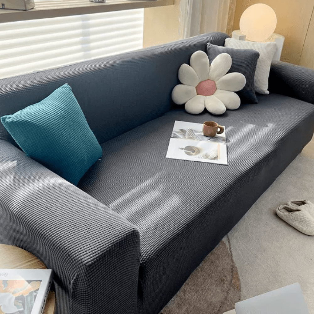 Velzora - Housse de canapé extensible en tissu texturé | Velzora