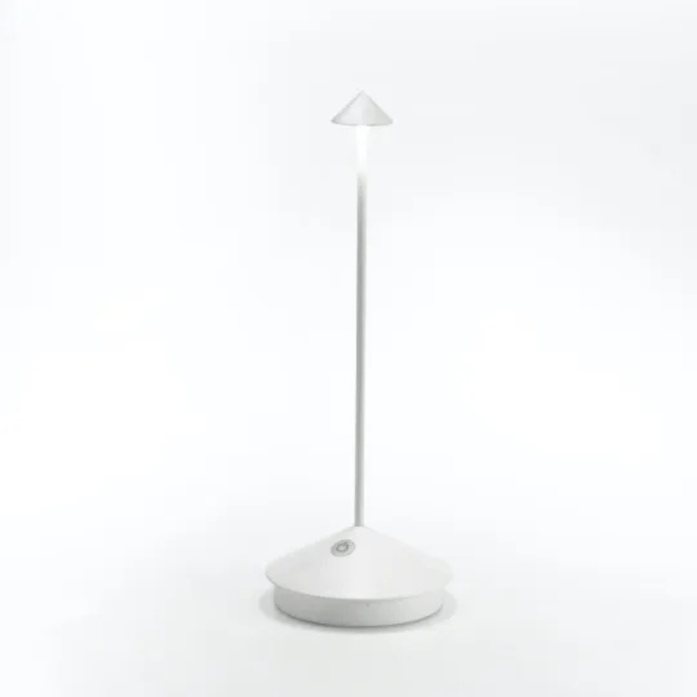 Velzora - Lampe de table LED sans fil en aluminium brossé | Velzora