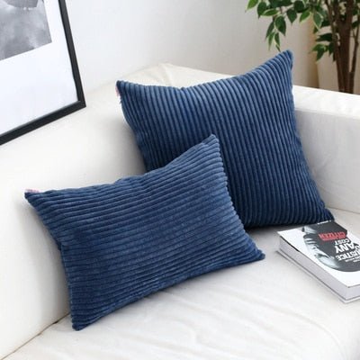Velzora - Housse de coussin en velours côtelé doux et texturé | Velzora
