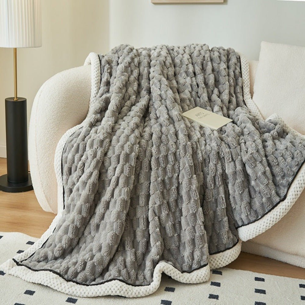 Velzora - Plaid décoratif en sherpa texturé et doux au toucher | Velzora