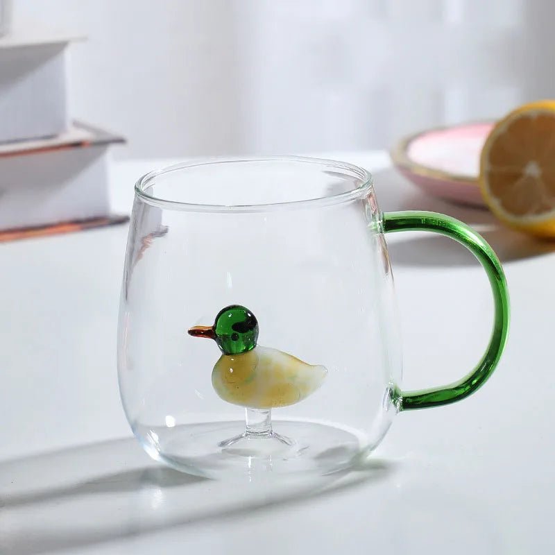 Velzora - Tasse en verre borosilicate avec motif animal 3D | Velzora