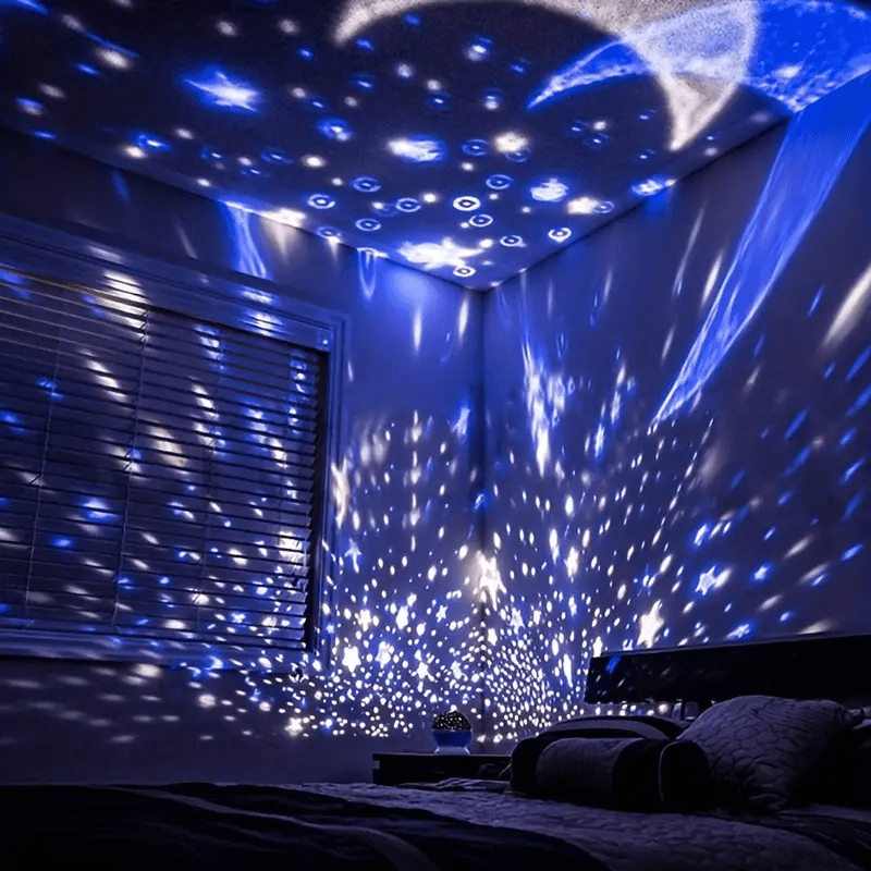 Velzora - Lampe projecteur d’ambiance en rotation avec ciel étoilé multicolore | Velzora