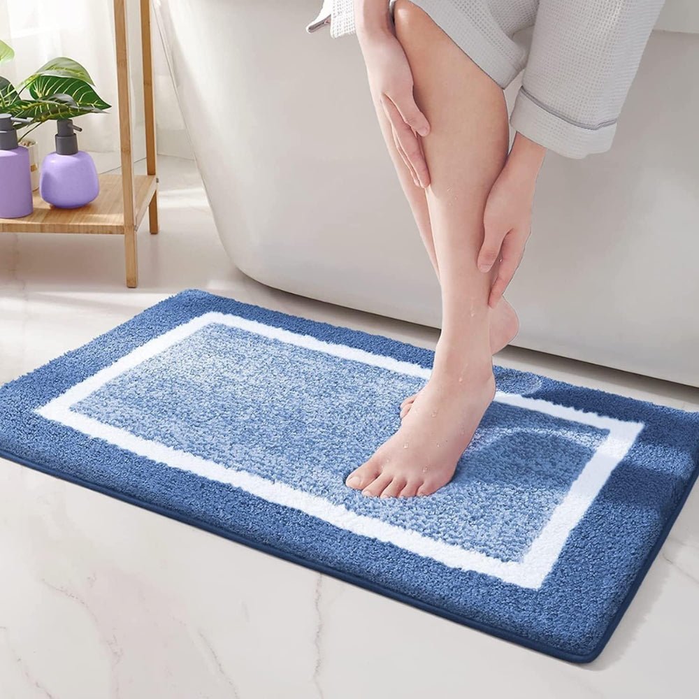 Velzora - Tapis de bain antidérapant à bordure moderne | Velzora