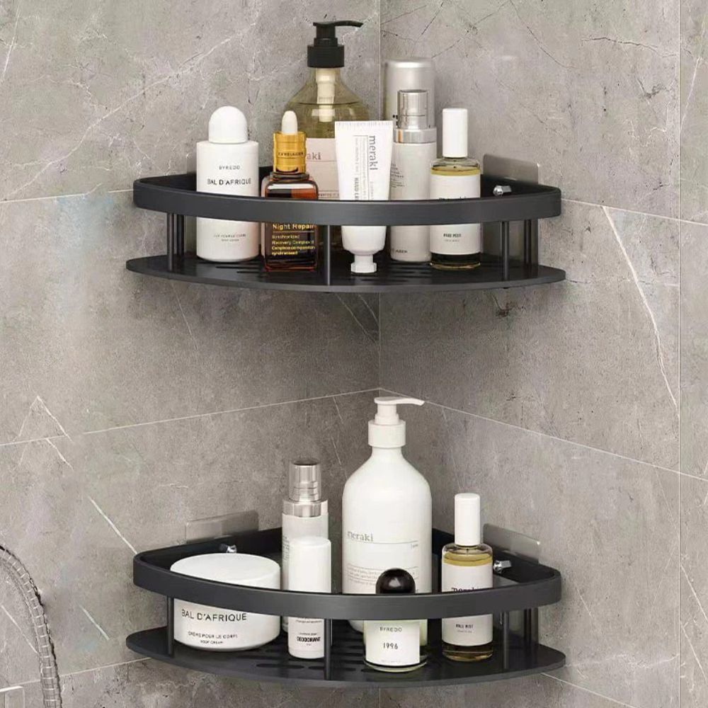 Velzora - Étagère murale en aluminium mat pour douche | Velzora