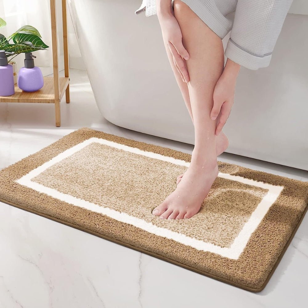 Velzora - Tapis de bain antidérapant à bordure moderne | Velzora