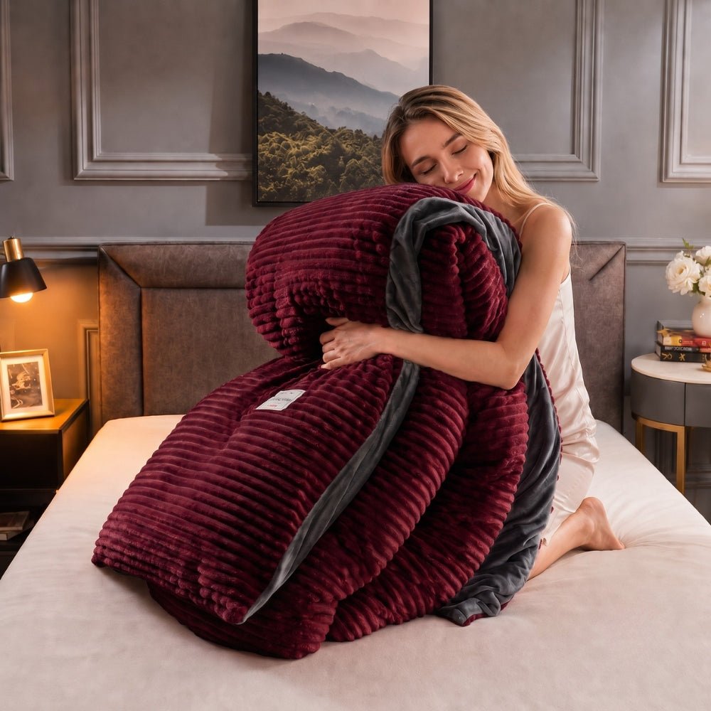Velzora - Housse de couette en velours texturé – Toucher doux et chaleureux | Velzora