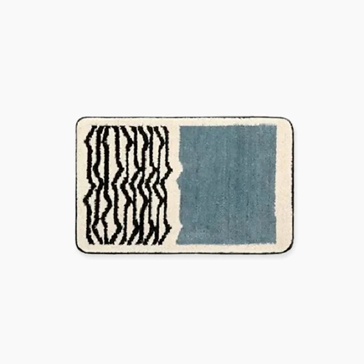 Velzora - Tapis de bain en polyester à motif abstrait antidérapant | Velzora