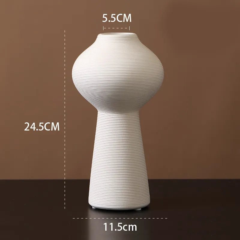 Velzora - Vase en céramique mate minimaliste – style scandinave | Velzora