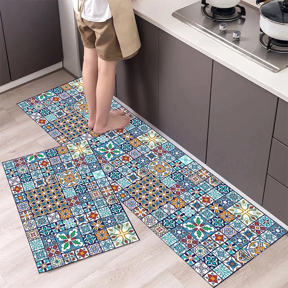 Velzora - Tapis de cuisine antidérapant en textile texturé | Velzora
