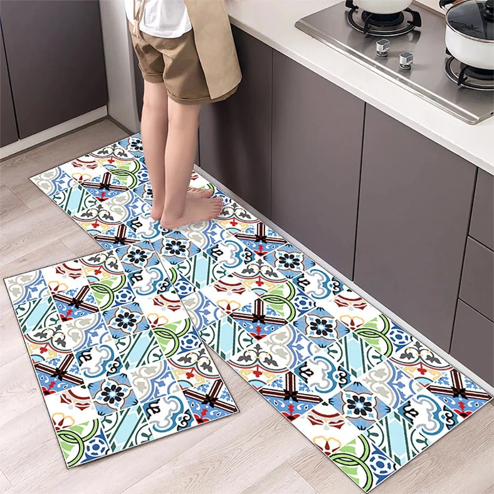Velzora - Tapis de cuisine antidérapant en textile texturé | Velzora