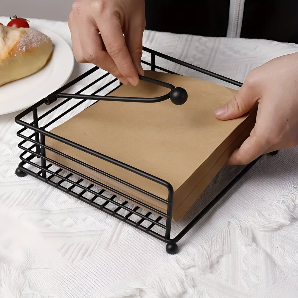 Velzora - Porte-serviettes de table en fer au design épuré | Velzora