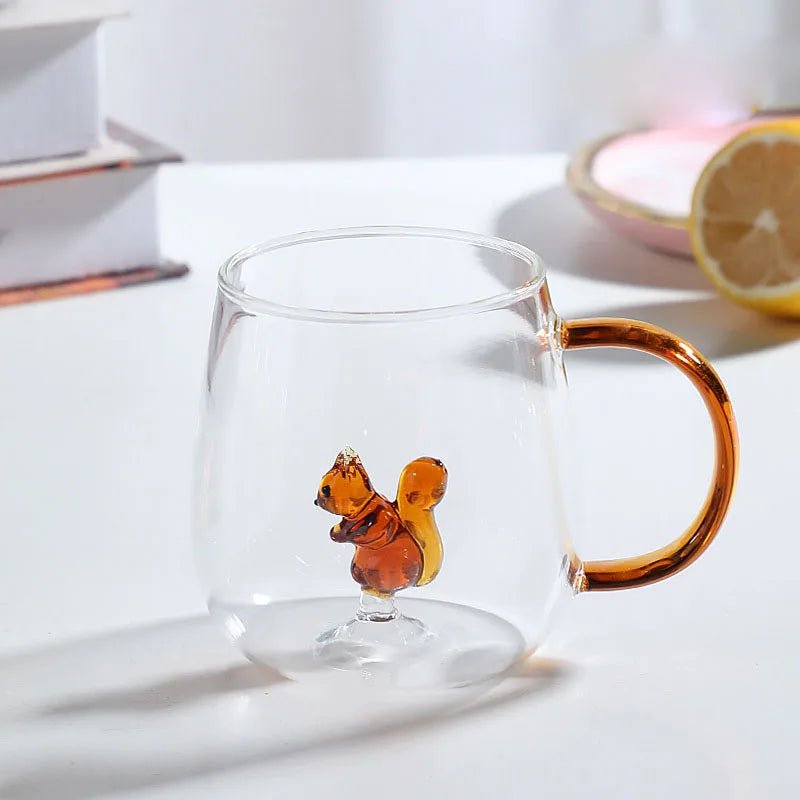 Velzora - Tasse en verre borosilicate avec motif animal 3D | Velzora