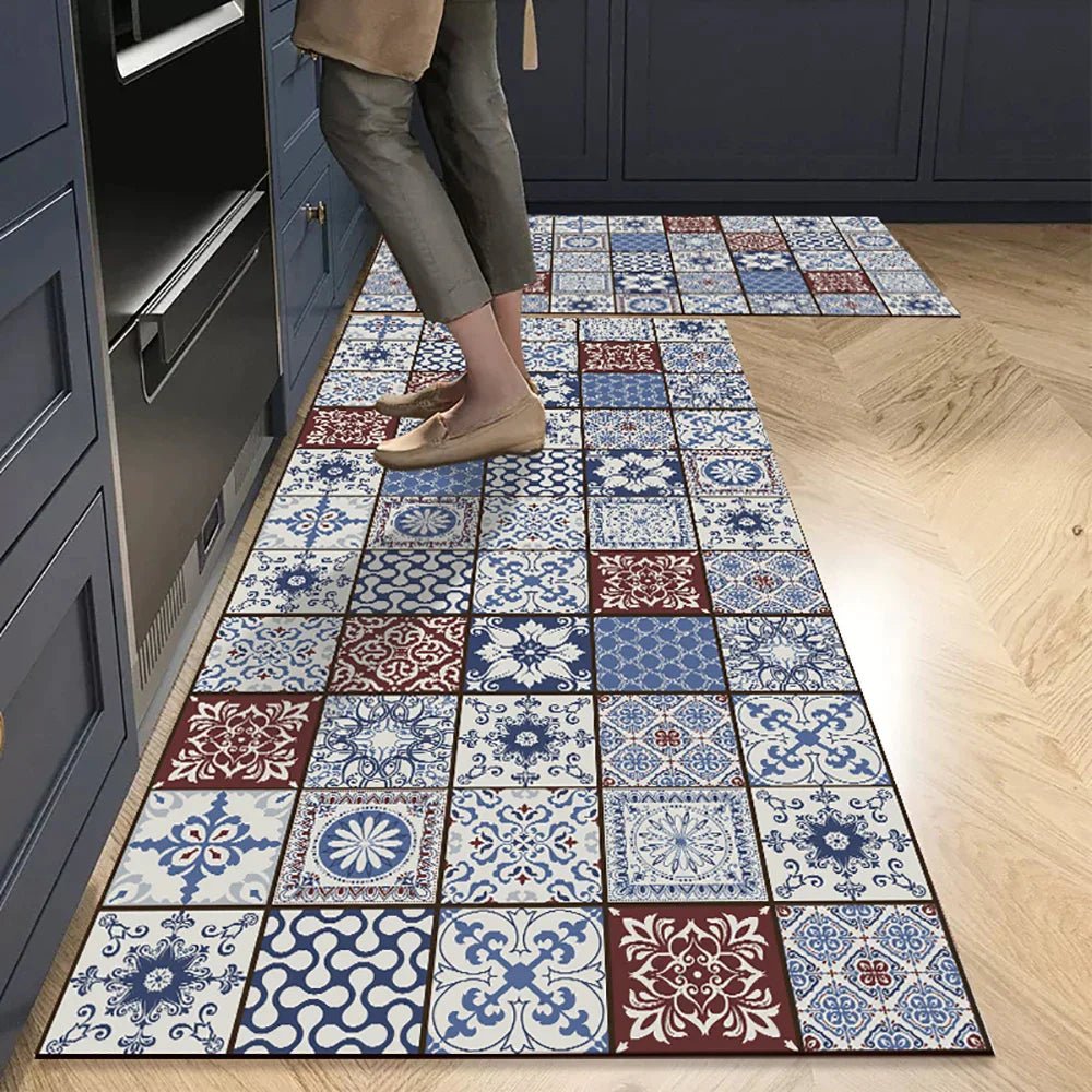 Velzora - Tapis de cuisine antidérapant en textile texturé | Velzora