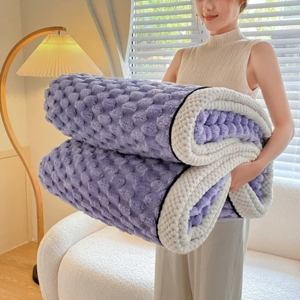 Velzora - Plaid décoratif en sherpa texturé et doux au toucher | Velzora