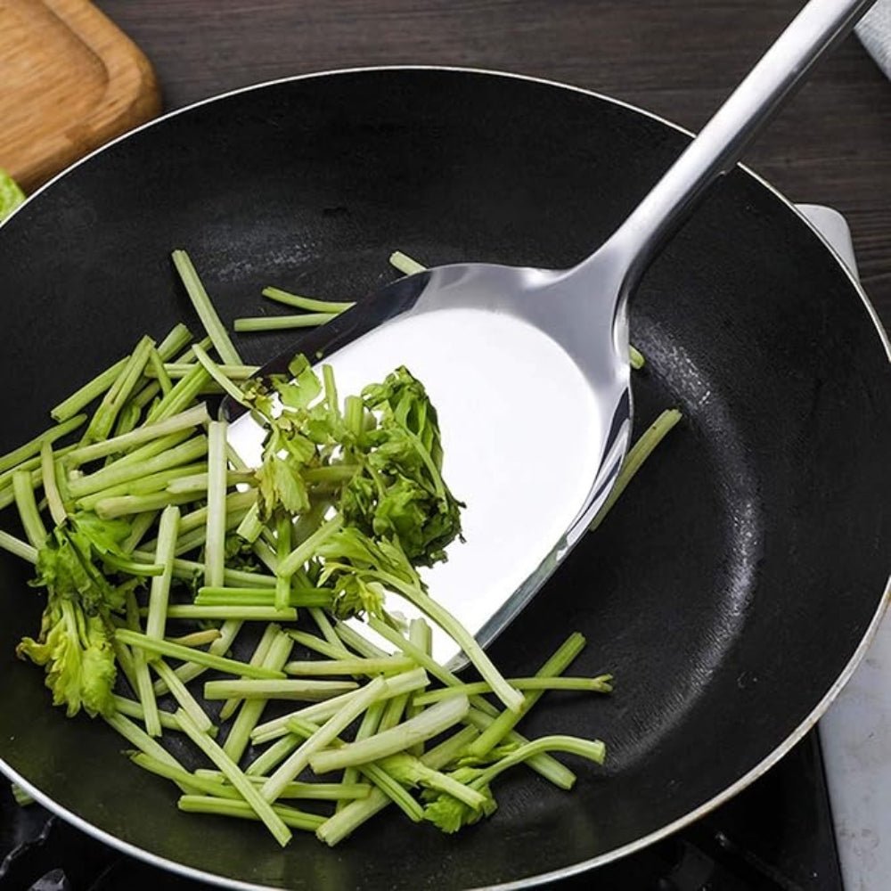 Velzora - Set d’ustensiles de cuisine en acier inoxydable, finition brossée