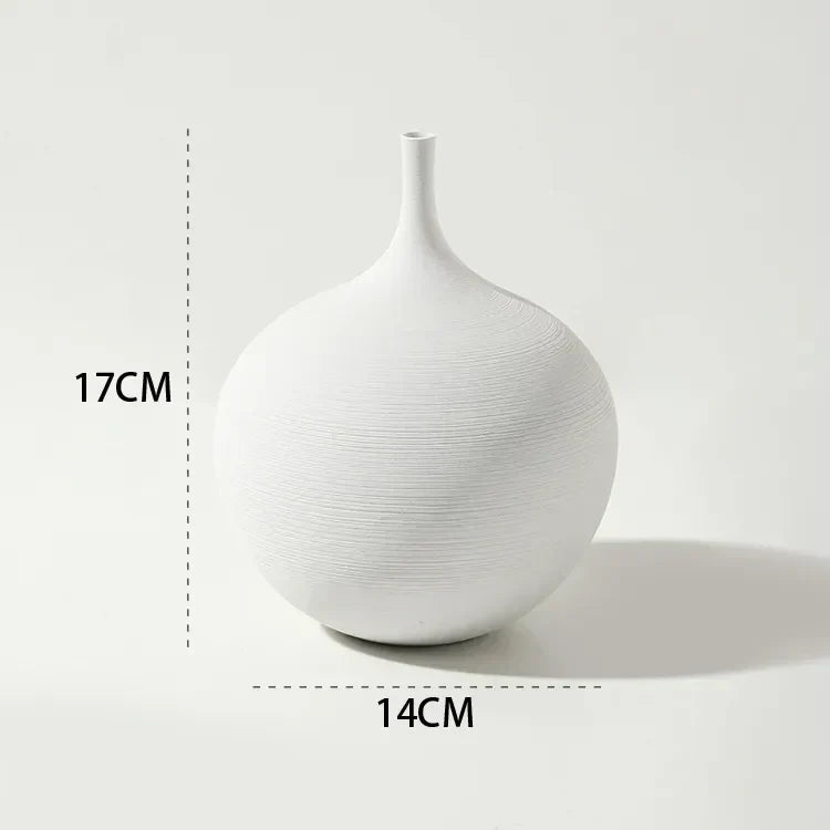 Velzora - Vase en céramique mate minimaliste – style scandinave | Velzora