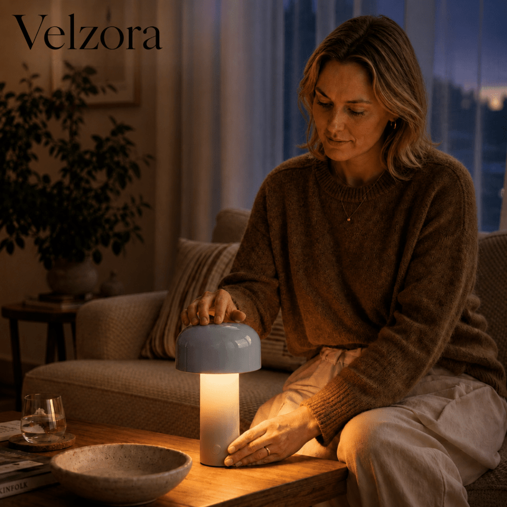 Velzora - Lampe de table rechargeable en ABS | Velzora