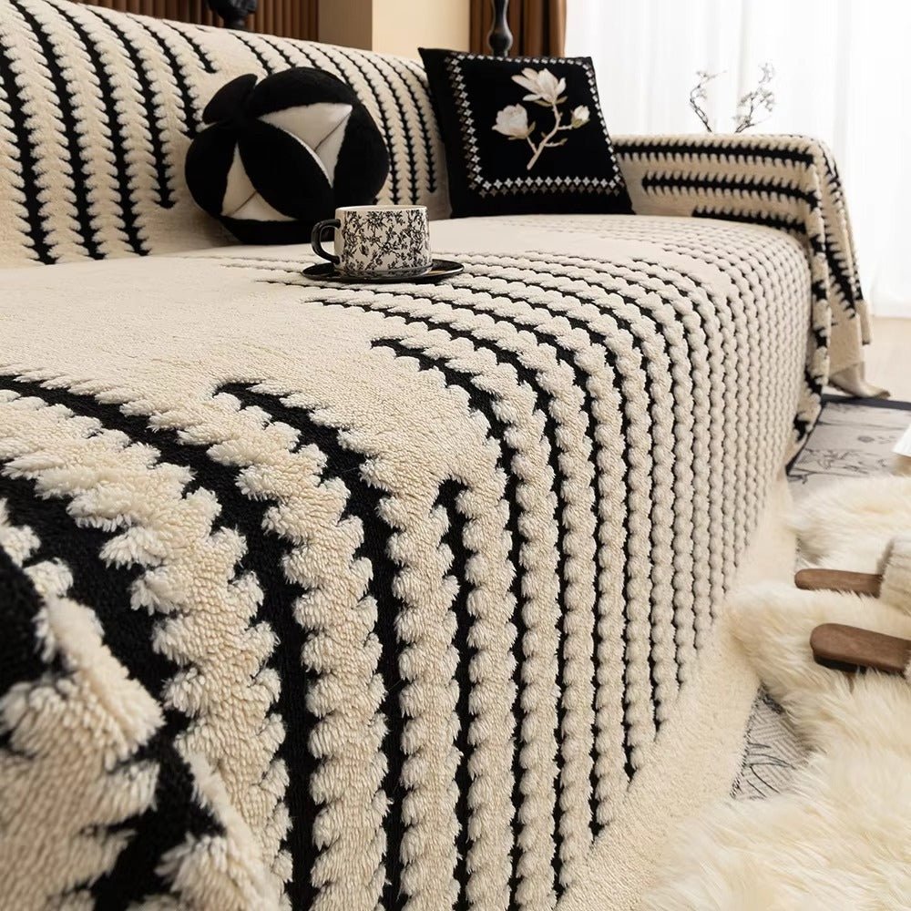 Velzora - Housse de canapé matelassée en microfibre texturée | Velzora