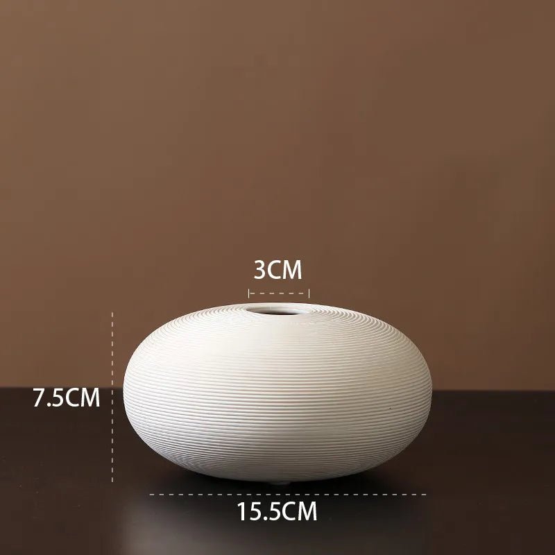 Velzora - Vase en céramique mate minimaliste – style scandinave | Velzora