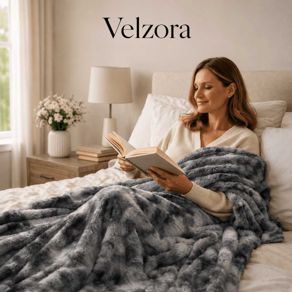 Velzora - Plaid en polaire double face ultra-doux pour chambre et salon | Velzora