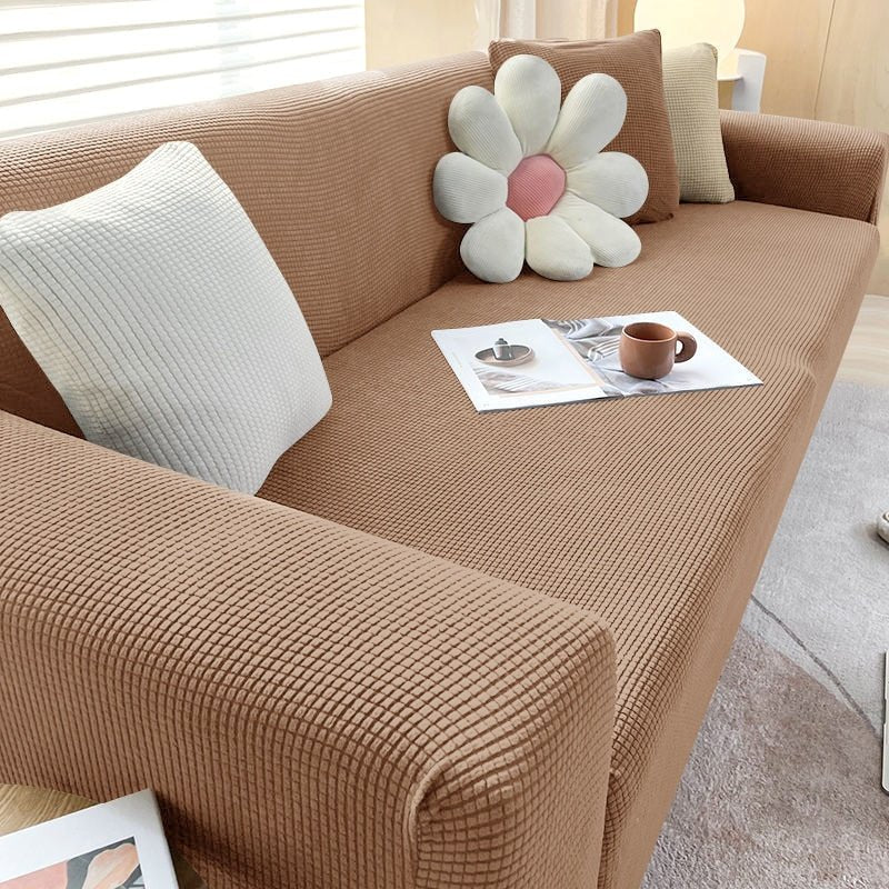 Velzora - Housse de canapé extensible en tissu texturé | Velzora
