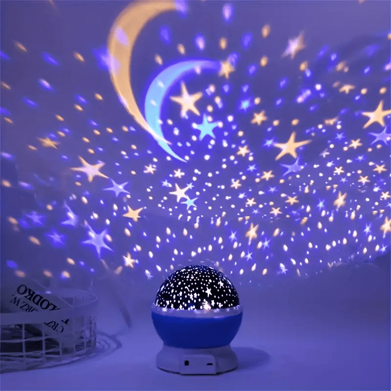 Velzora - Lampe projecteur d’ambiance en rotation avec ciel étoilé multicolore | Velzora