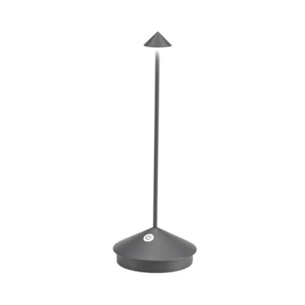Velzora - Lampe de table LED sans fil en aluminium brossé | Velzora