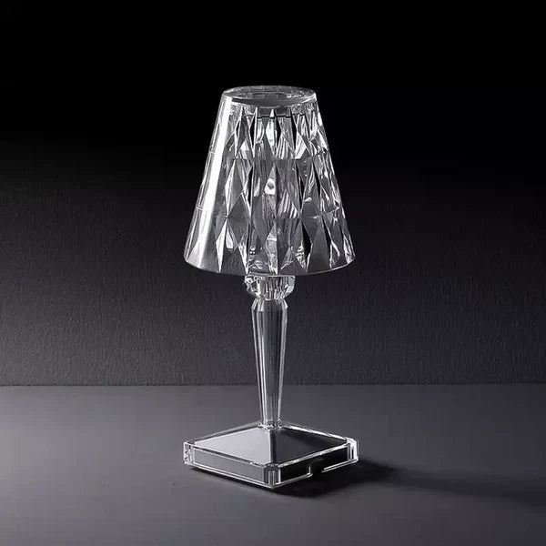 Velzora - Lampe de table en cristal acrylique texturé | Velzora