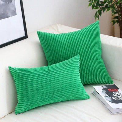 Velzora - Housse de coussin en velours côtelé doux et texturé | Velzora