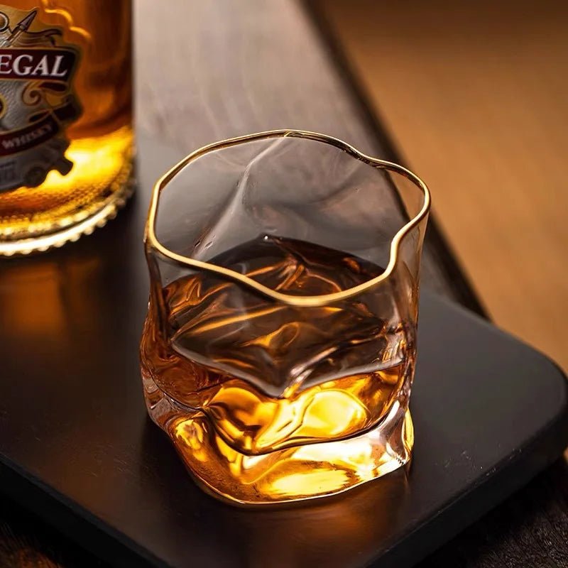 Velzora - Verres à whisky en verre texturé soufflé à la main | Velzora