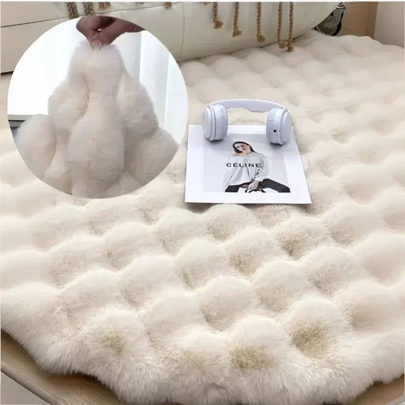 Velzora - Tapis rond en polyester doux et antidérapant | Velzora