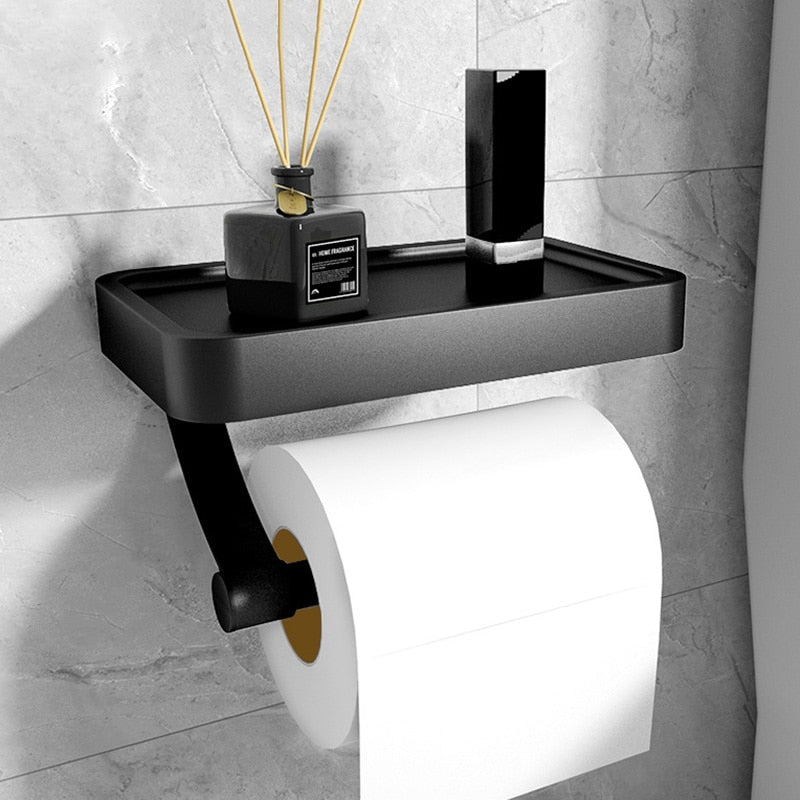 Velzora - Porte-papier toilette mural en acier inoxydable | Velzora