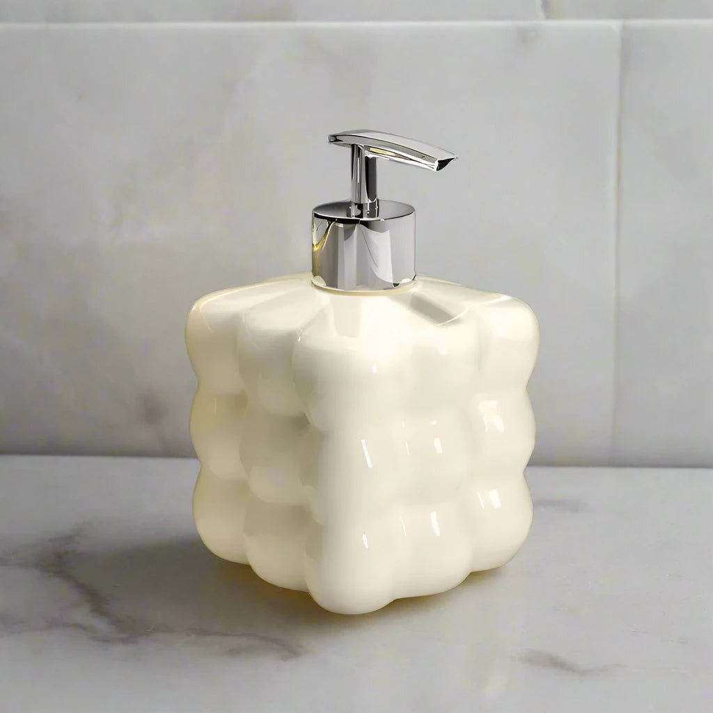 Velzora - Distributeur de savon en céramique texturé | Velzora