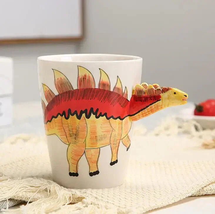 Velzora - Mug en céramique peint à la main – Motif dinosaure ludique | Velzora