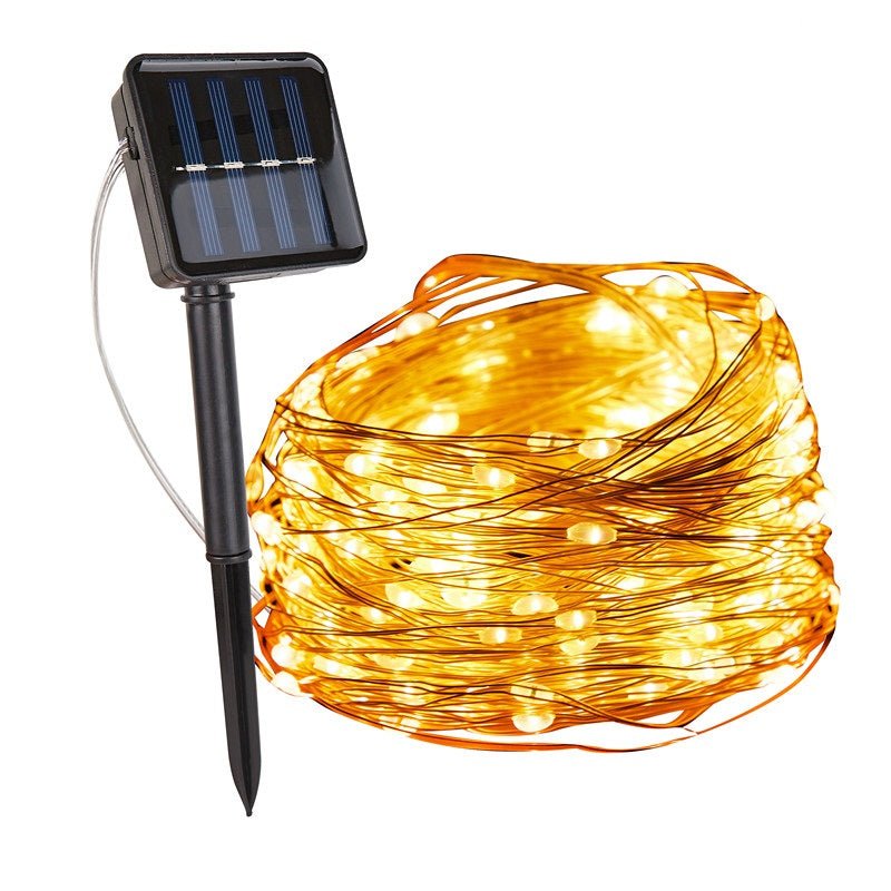 Velzora - Guirlande lumineuse solaire en cuivre étanche | Velzora