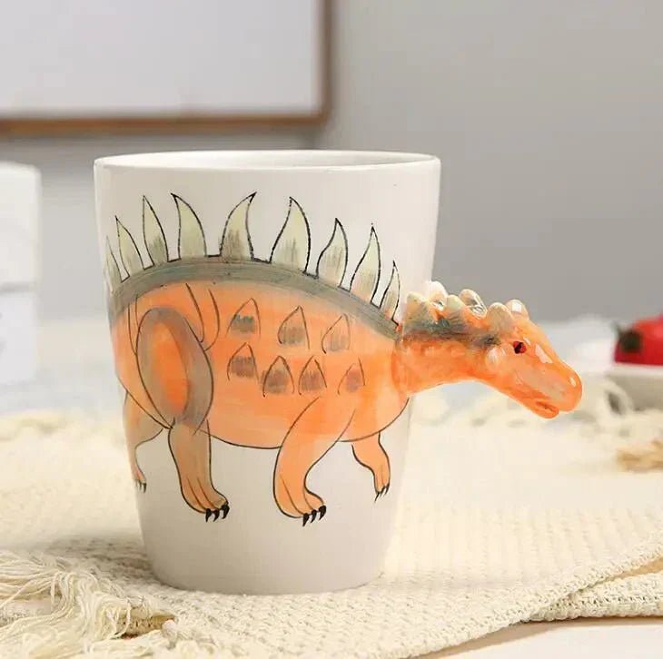 Velzora - Mug en céramique peint à la main – Motif dinosaure ludique | Velzora