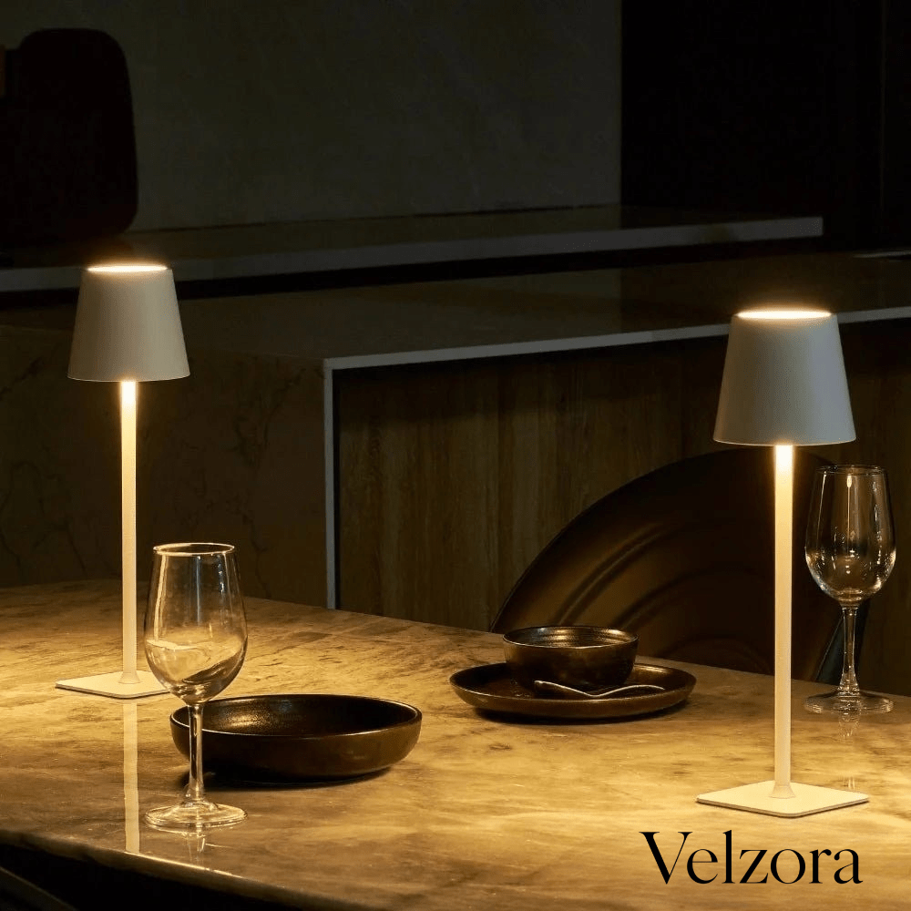 Velzora - Lampe de table haute en fer minimaliste | Velzora