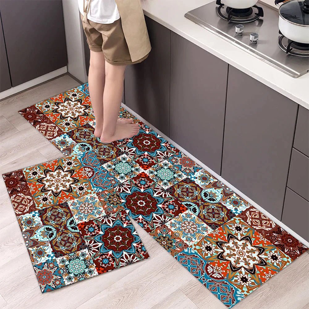 Velzora - Tapis de cuisine antidérapant en textile texturé | Velzora